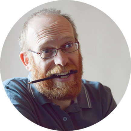 Antonio Sualzo Vincenti è l'autore dell'immagine del Festival Birba chi legge Assisi fa storie 2018