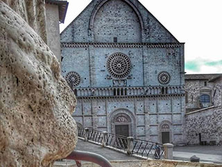 Assisi Piazza San Rufino - Venues of Birba Festival Storytelling in Assisi